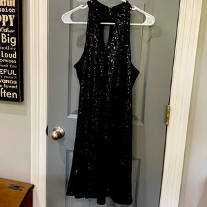 Sequins little black dress